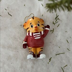 Daniel Tiger Christmas Ornament with Red Outfit